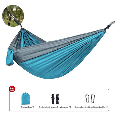 Outdoor Hammock Camping Single And Double Parachute Fabric Color