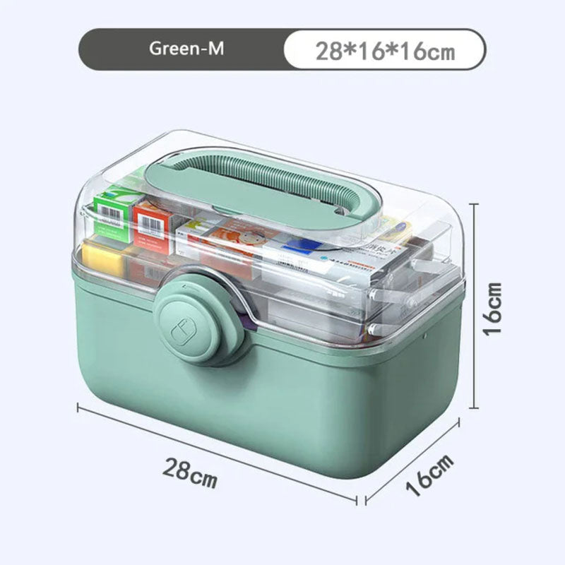 Large Capacity Family Medicine Organizer Box