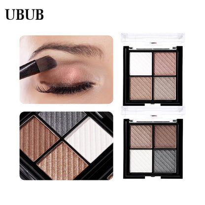 4 Colors Eyeshadow Shimmer Natural  Beauty Makeup Palette