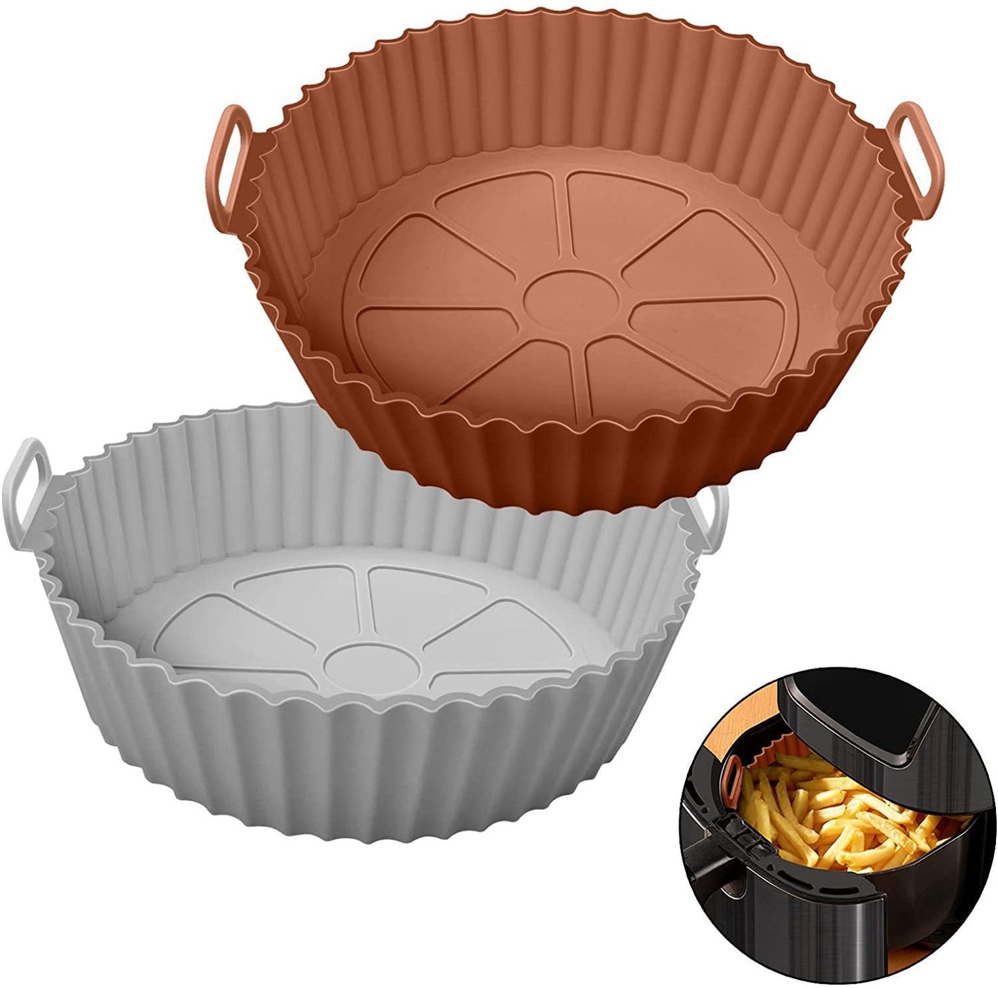 Foldable AirFryer Silicone. heat-resistant, food grade