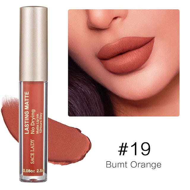 Make Up Waterproof Nude Lipstick Long Lasting