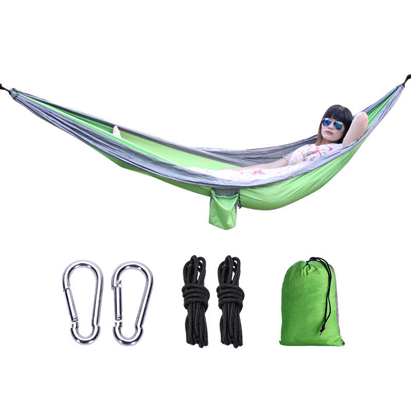 Outdoor Hammock Camping Single And Double Parachute Fabric Color