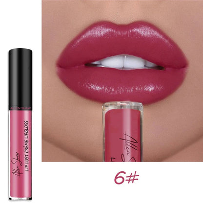 Matte Glitter Shimmer Moisturizing Lip Gloss Long-lasting Lipstick