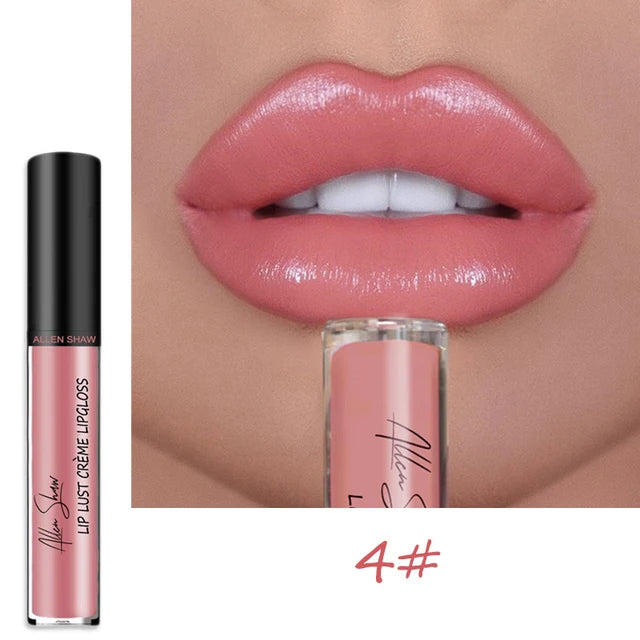 Matte Glitter Shimmer Moisturizing Lip Gloss Long-lasting Lipstick