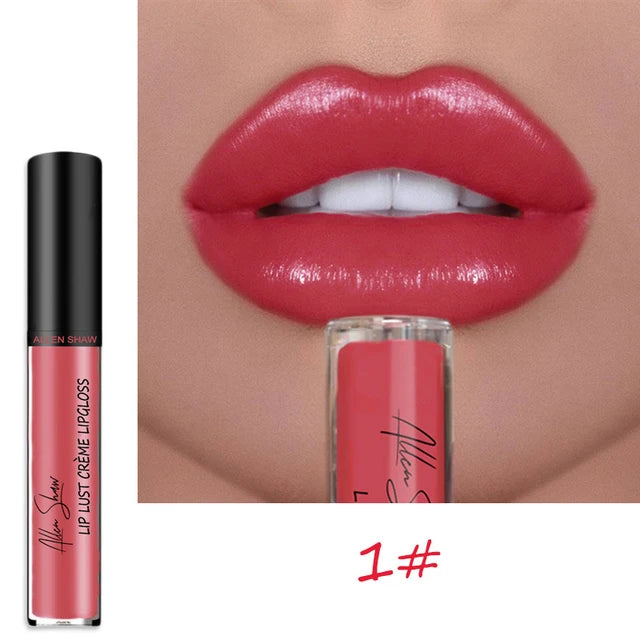 Matte Glitter Shimmer Moisturizing Lip Gloss Long-lasting Lipstick