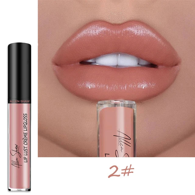 Matte Glitter Shimmer Moisturizing Lip Gloss Long-lasting Lipstick