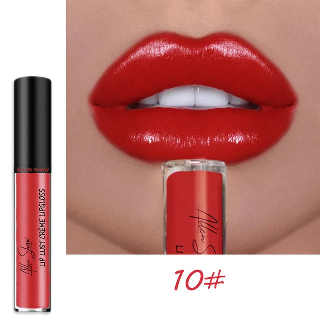 Matte Glitter Shimmer Moisturizing Lip Gloss Long-lasting Lipstick