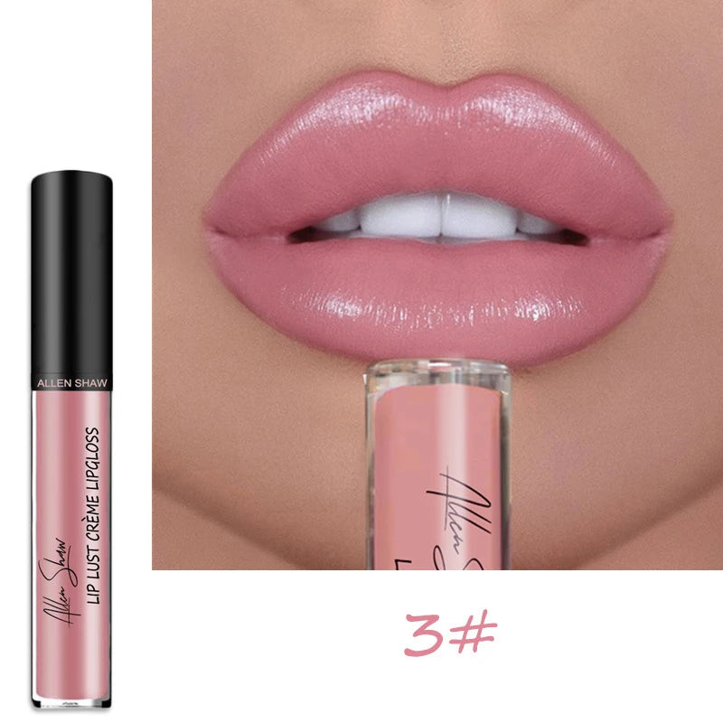 Matte Glitter Shimmer Moisturizing Lip Gloss Long-lasting Lipstick