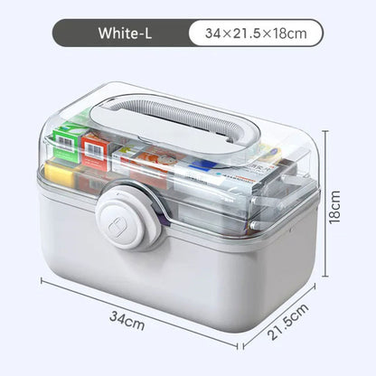 Large Capacity Family Medicine Organizer Box