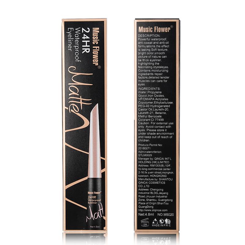 Waterproof Liqiud Eyeliner Pencil 24H Long-lasting Matte