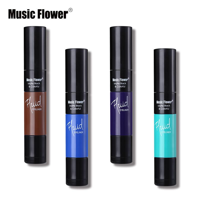 2 In 1 Waterproof Liquid Eyeliner Pen Makeup Fast Dry Smooth Long Lasting