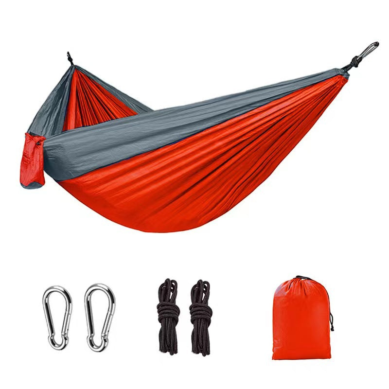 Outdoor Hammock Camping Single And Double Parachute Fabric Color