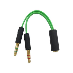 Razer computer headphones 2-in-1 adapter headphone game splitter audio conversion - KADAUT