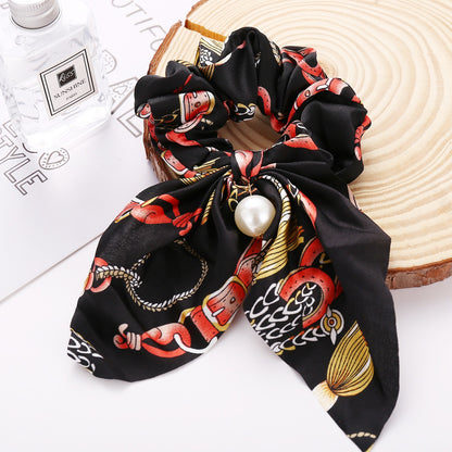 Large Intestine Ring Hair Loop Women's Bundle Hair Knot Big Bow Knot Hair Rope