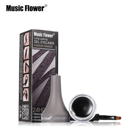 5 colors  Gel Eye Makeup Eye Liner With Brush 24 Hours Long-lasting