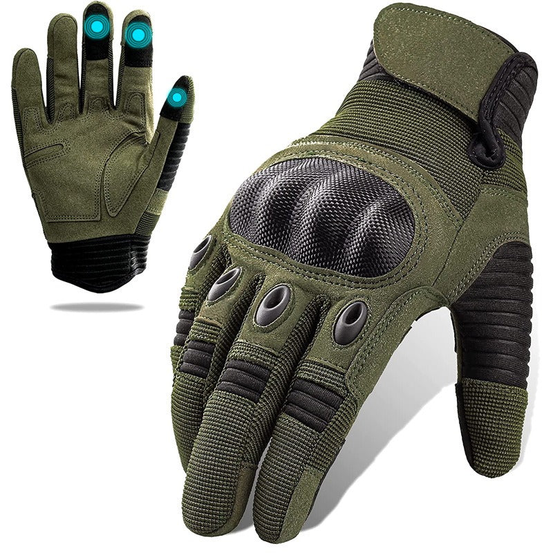 Outdoor mountaineering tactical gloves, anti slip motorcycle riding