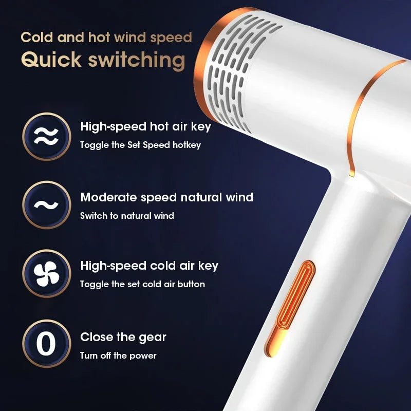 Powerful Cold And Hot Air Salon Hair Dryer