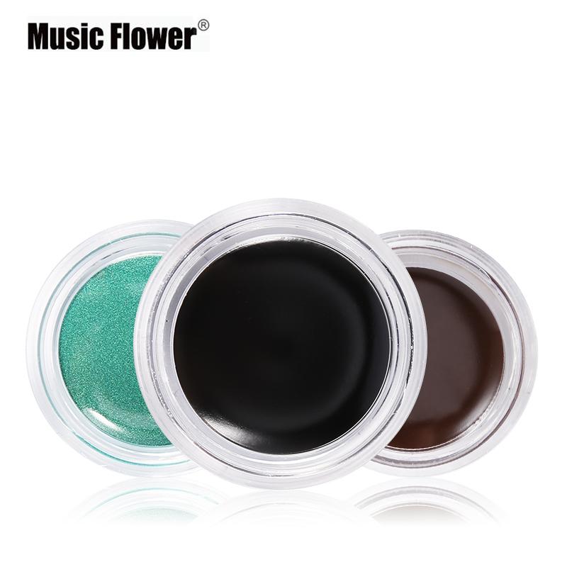 5 colors  Gel Eye Makeup Eye Liner With Brush 24 Hours Long-lasting