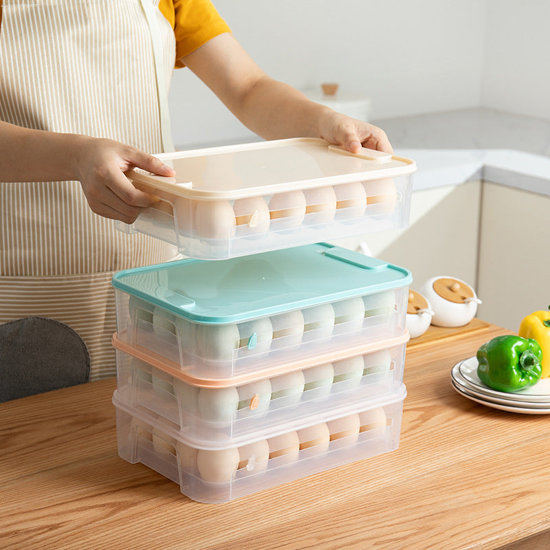 Stacked With Lid Egg Storage Box