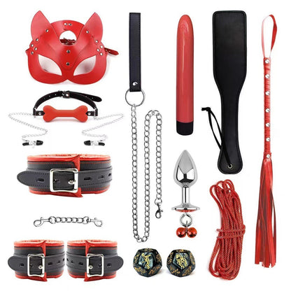 Set Handcuffs Ankle Cuffs Conditioning Bondage Alternative Toys