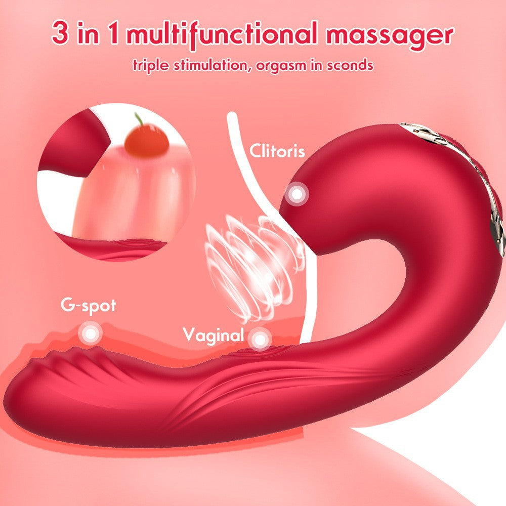 Vibrator Female Masturbator Dual-Use Couples Massage Device