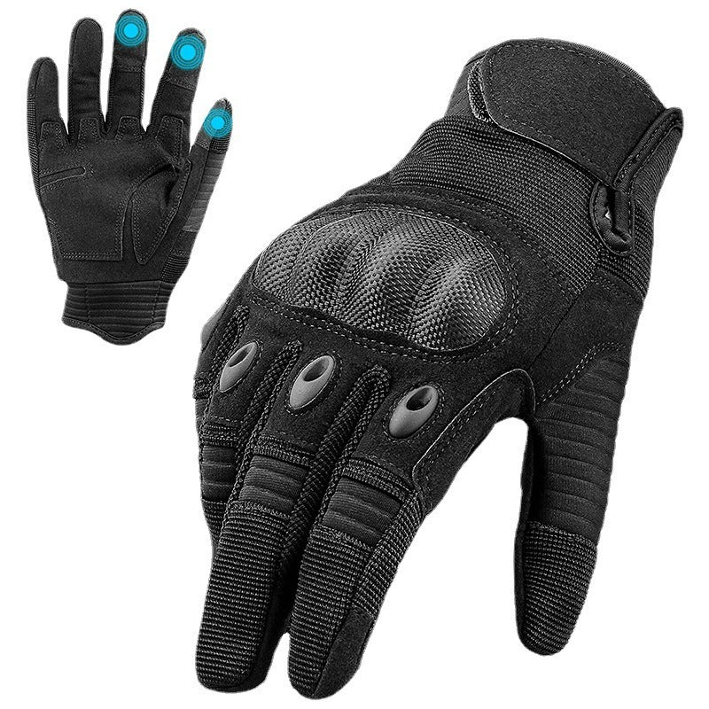 Outdoor mountaineering tactical gloves, anti slip motorcycle riding