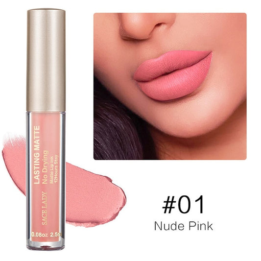 Make Up Waterproof Nude Lipstick Long Lasting