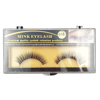 1Pair Mink Lashes 3D Mink  Long False Eyelashes Natural Lightweight