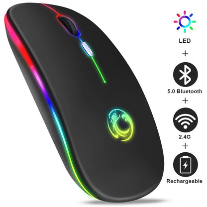 Silent Mause LED Backlit Ergonomic Gaming Mouse For Laptop PC