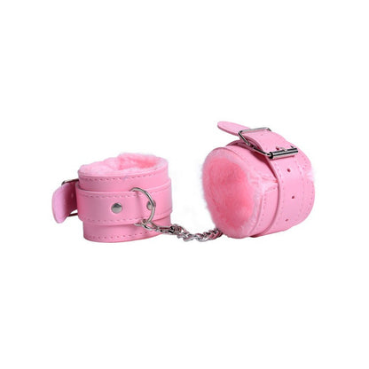 Funny Leather Plush Handcuffs Alternative Toys Binding Tease Shackle Handcuffs