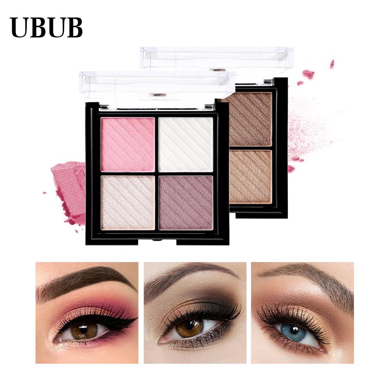 4 Colors Eyeshadow Shimmer Natural  Beauty Makeup Palette