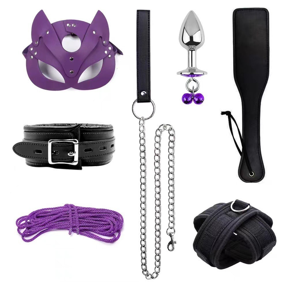 Set Handcuffs Ankle Cuffs Conditioning Bondage Alternative Toys