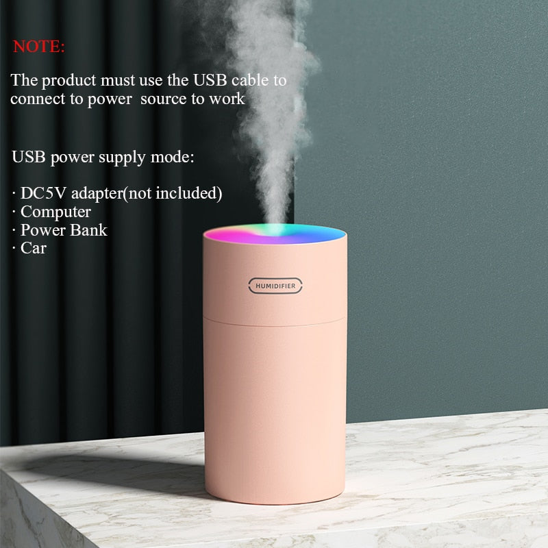 Mini air Humidifier Colorful Cup Mini Aroma Water Diffuser LED Light