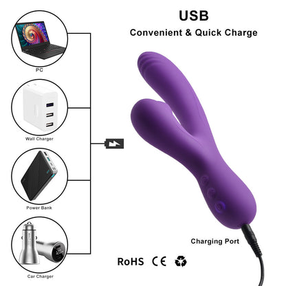 Adult Supplies Charging G-Spot Crescent Vibrator