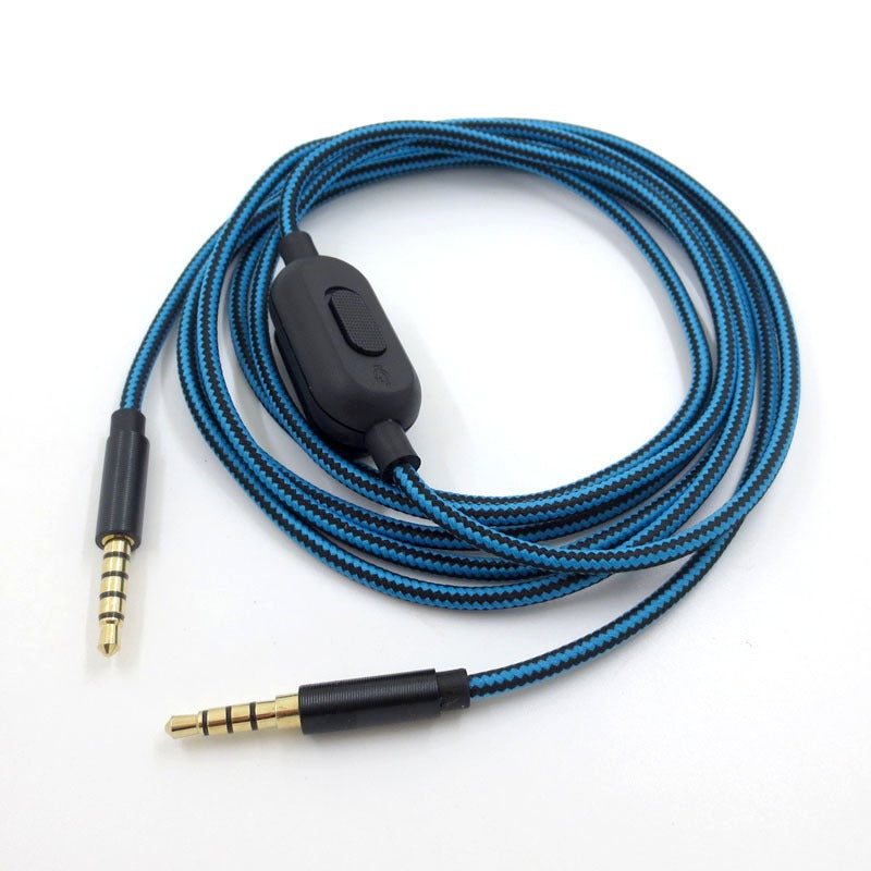 Head mounted Gaming Earphones Audio Cable