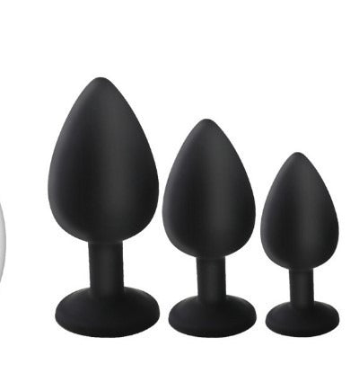 Rechargeable 10-Frequency Vibrating Anal Plug Set g-Spot posterior