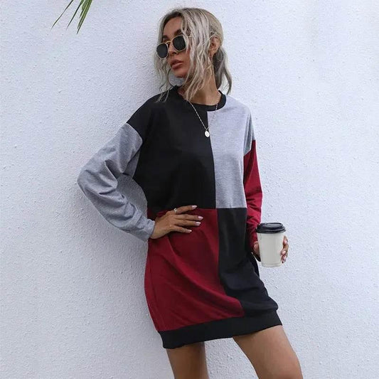 100% COTTON SWEATSHIRT WOMEN DRESS - KADAUT