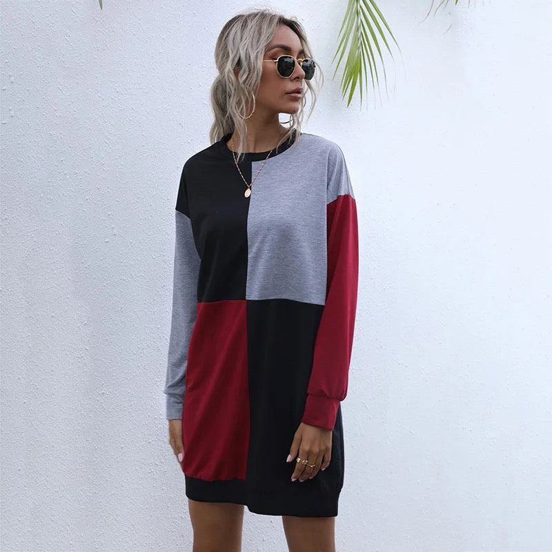 100% COTTON SWEATSHIRT WOMEN DRESSES