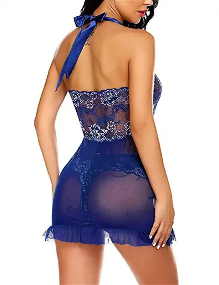 MESH BABYDOLL LINGERIE FOR WOMEN (2 PCs)