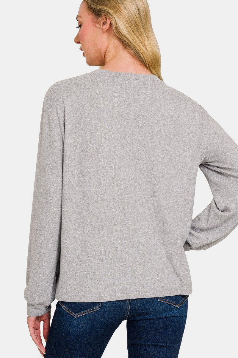 Round Neck Long Sleeve T-Shirt